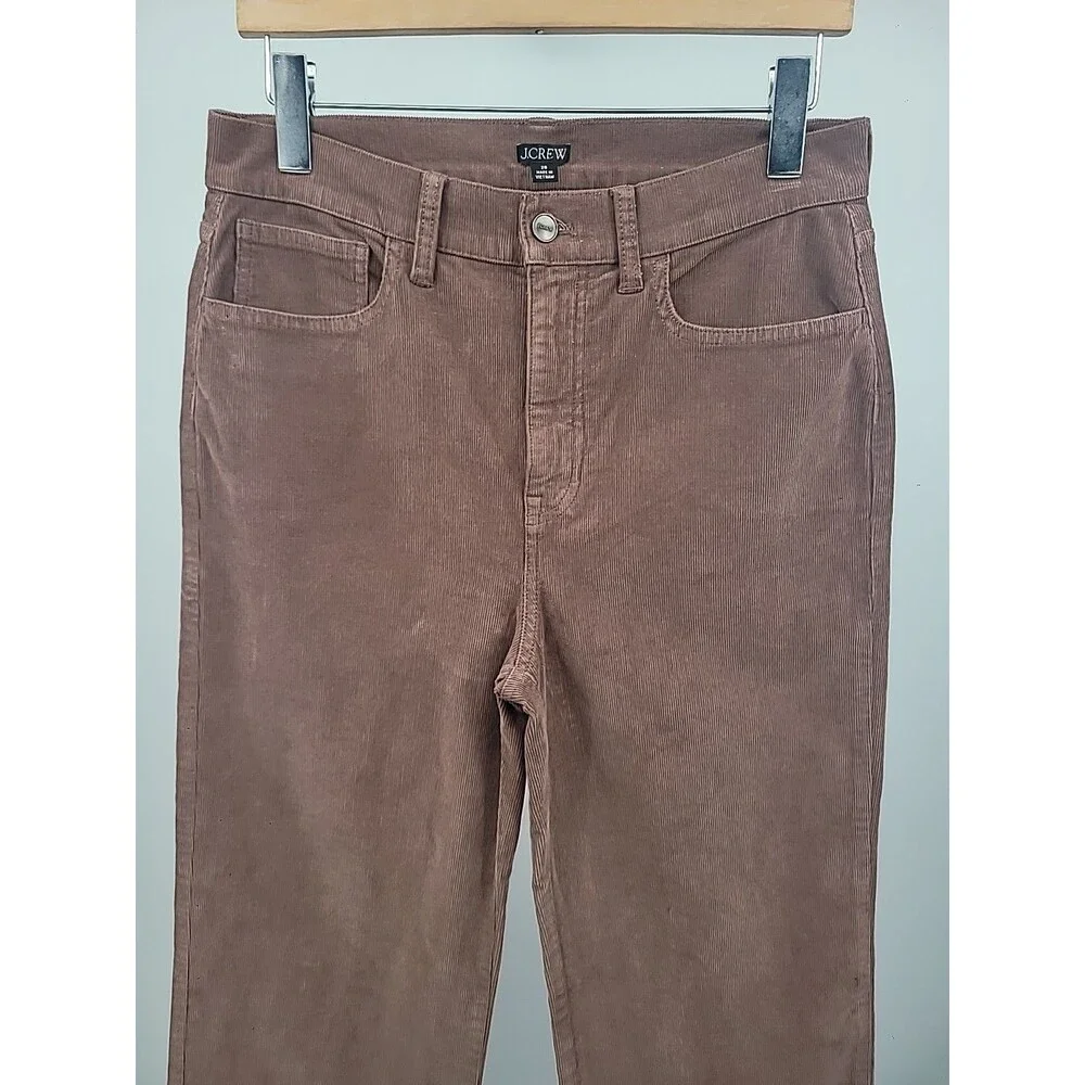 J. Crew Corduroy Wide Leg Crop Jeans Sz 28 Boho Preppy Bohemian Office Career